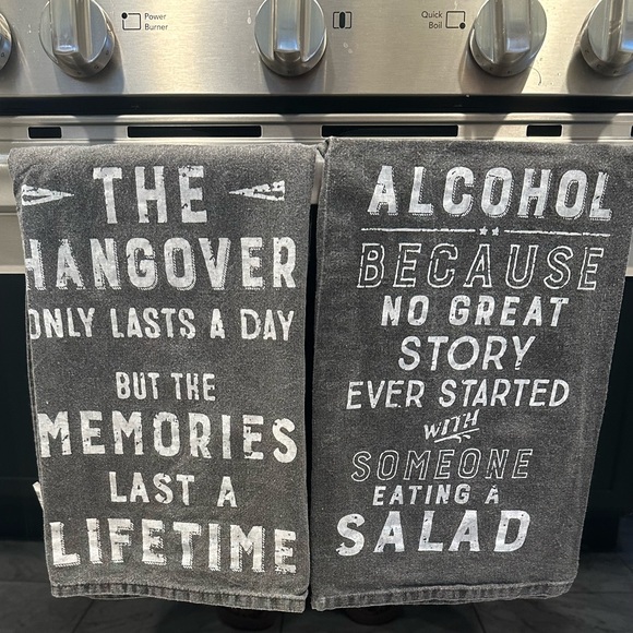 Funny Alcohol Themed Set of Kitchen Towels - Picture 8 of 8
